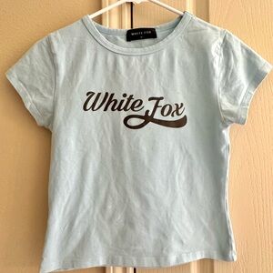 White Fox Light Blue T-Shirt